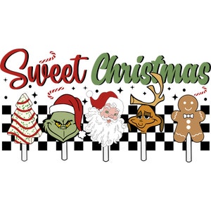 Christmas Grinch & Santa DTF Transfer: Ready To Press