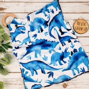DINO Lovey, Blue Boy Lovey, Navy Lovey, Boy Lovie, Blue Lovey, Stroller Lovey, Lovie, Baby Lovey, Minky Lovey, Lovey for Babies, Baby Gift