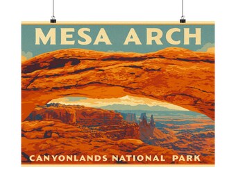Mesa Arch Canyonlands Poster | Mattes horizontales Poster