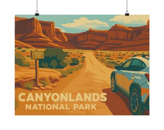 Canyonlands National Park Poster: Matte Finish Giclée Print