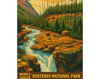 Kootenay National Park Poster: Naturinspirierte Wandkunst