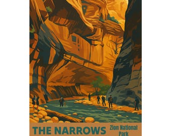 Zion National Park-poster | Mat verticale poster