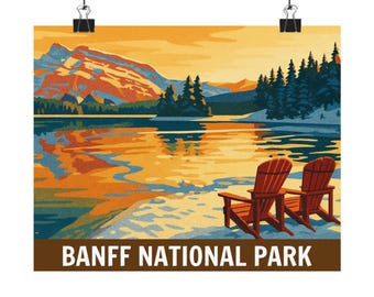 Scenic Landscape Banff National Park Poster