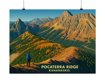 Berglandschaft Kunstdruck: Pocaterra Ridge Giclée Poster