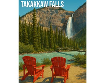 Takakkaw Falls, Yoho National Park, Natur Wandkunst