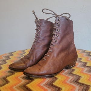90s Style Lace up Boots - Etsy