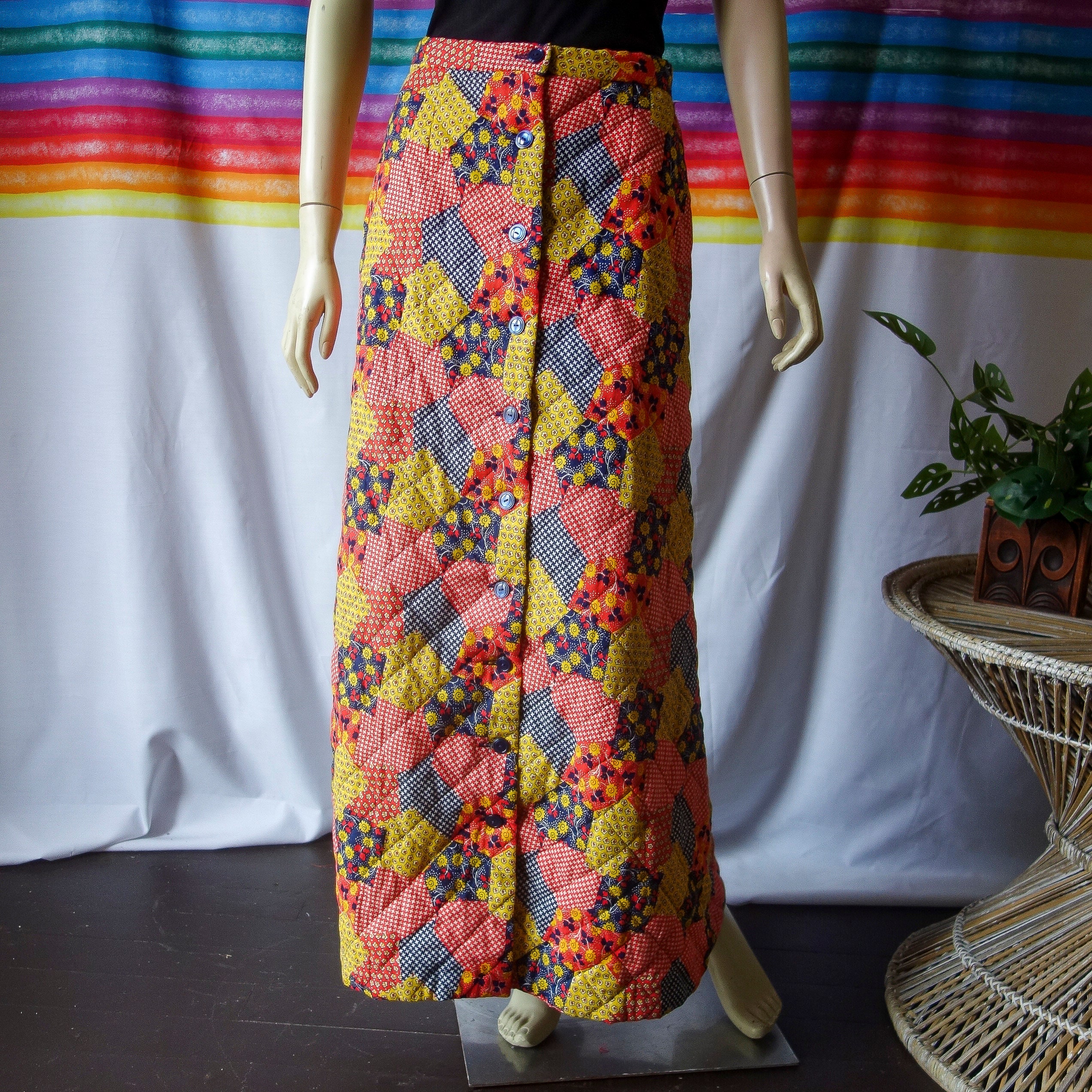 【BAON】Longmi banding quilted long skirt Skirt Sewing Pattern Tie Front Asymmetrical Hem Skirt PDF