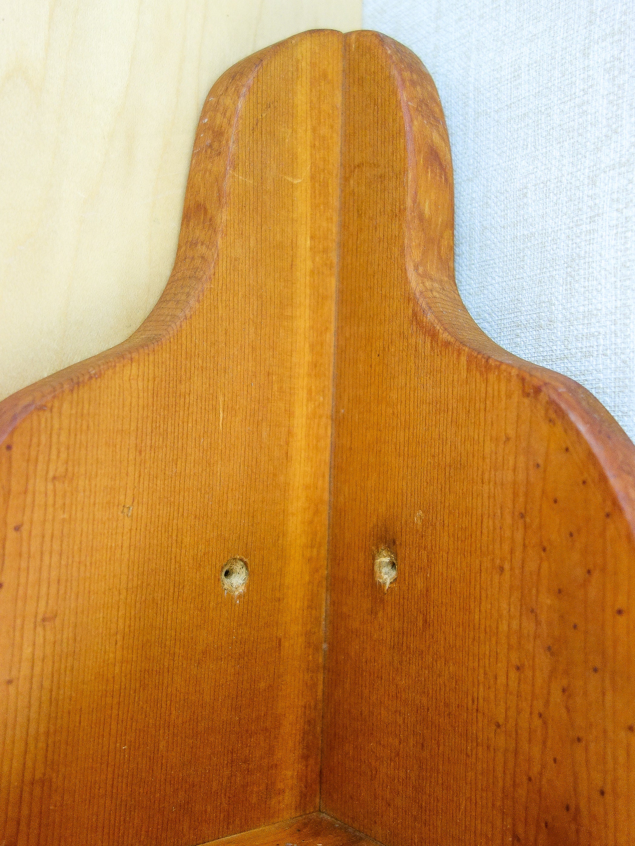 Vintage colgante madera esquina pared estante 20.5 x | Etsy