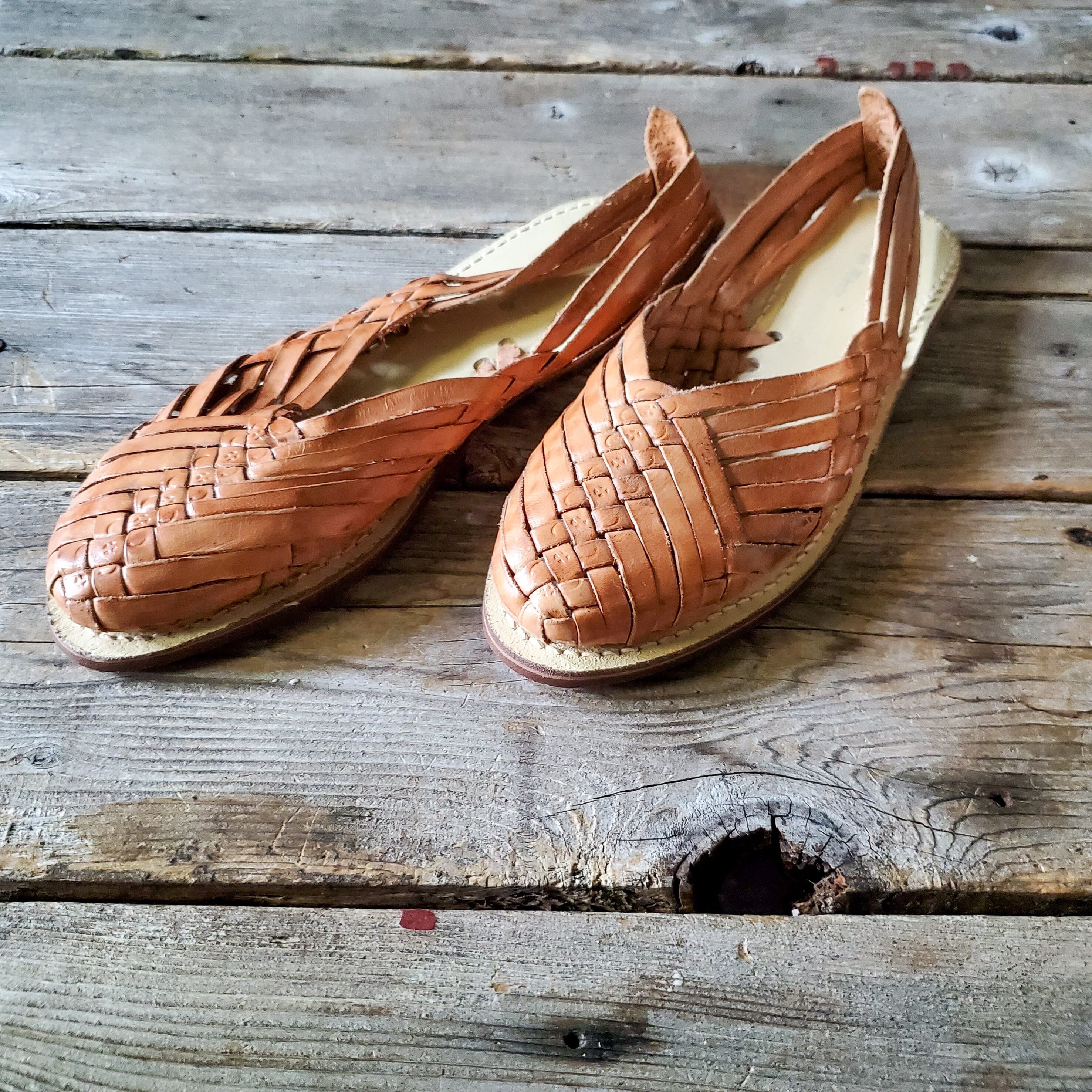 woven mexican shoes