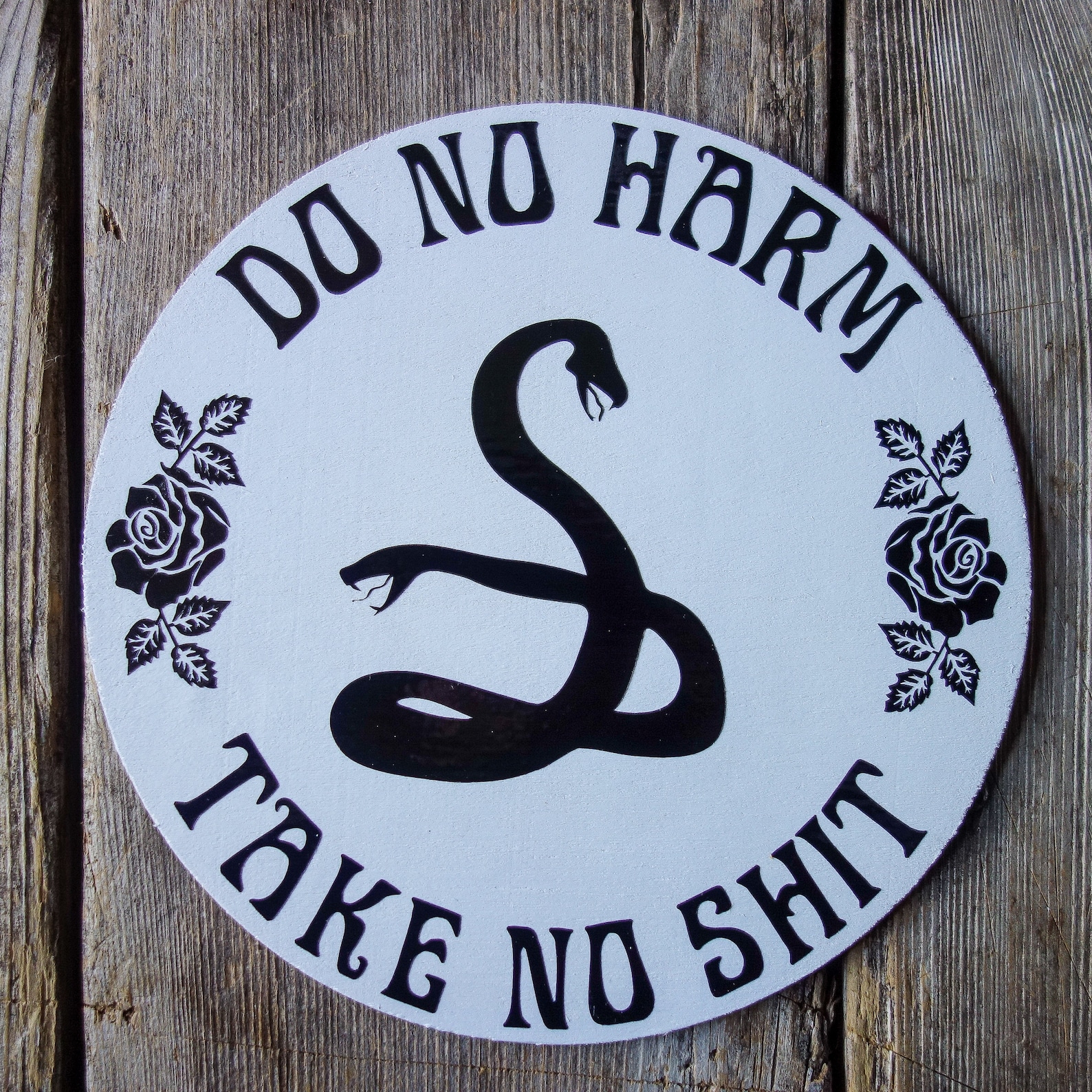 Do No Harm Take No Shit 6.5 witchy wall art modern Etsy