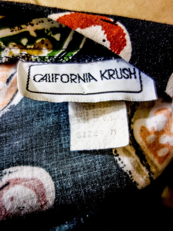 Vintage 90s Romper: Black Geometric Print Short S… - image 10