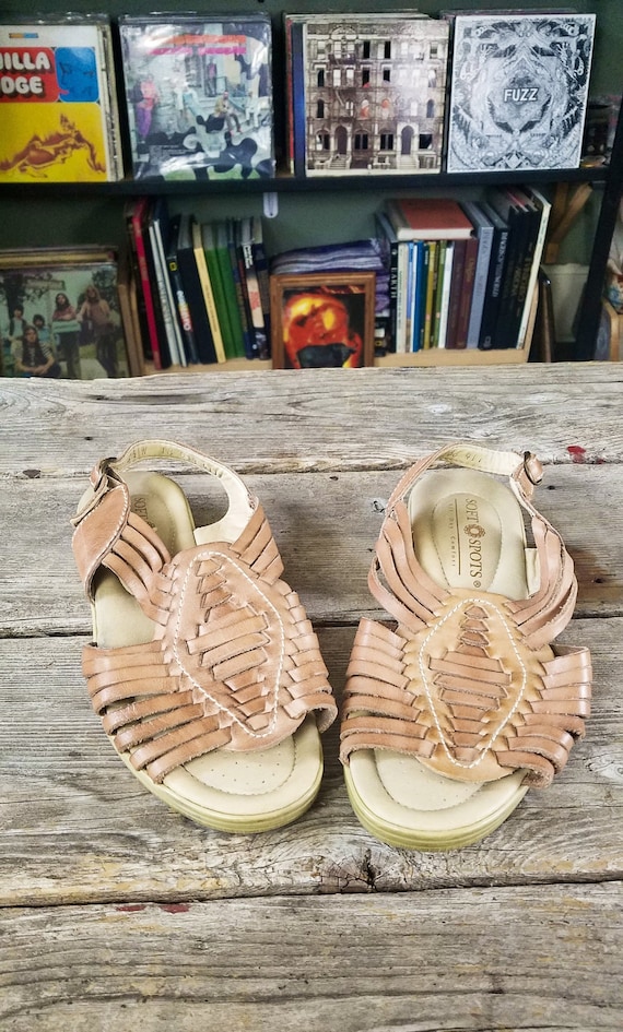 wide huarache sandals