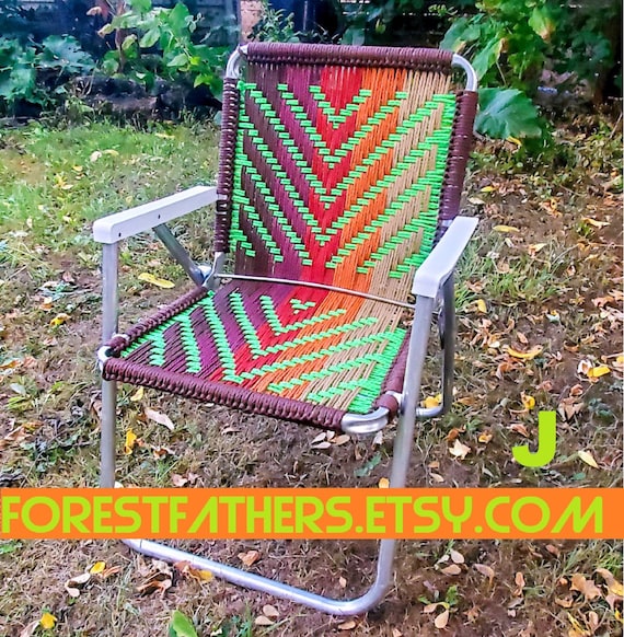 folding woven chair