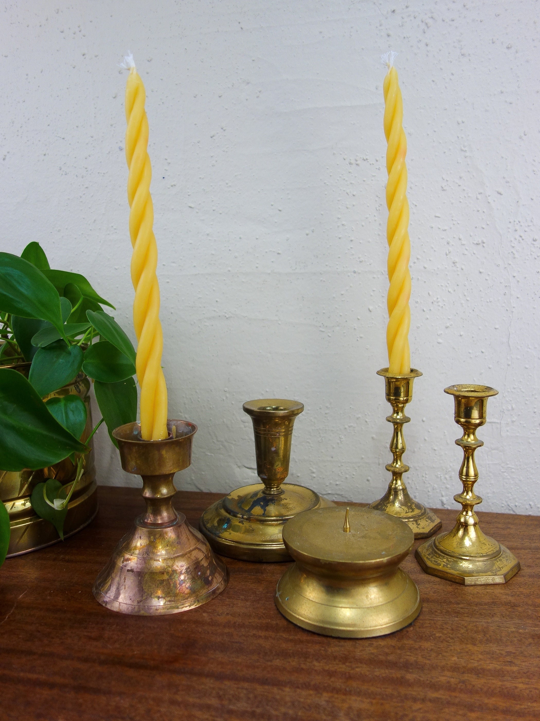 Vintage Your Choice of Brass Candlestick or Taper Candle Holder