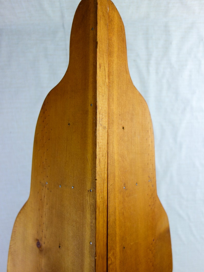 simple primitive knick knack display Vintage hanging wood corner wall shelf 20.5 x 10.5 handmade unfinished shelves for rustic home decor