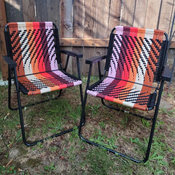 woven outdoor folding chair