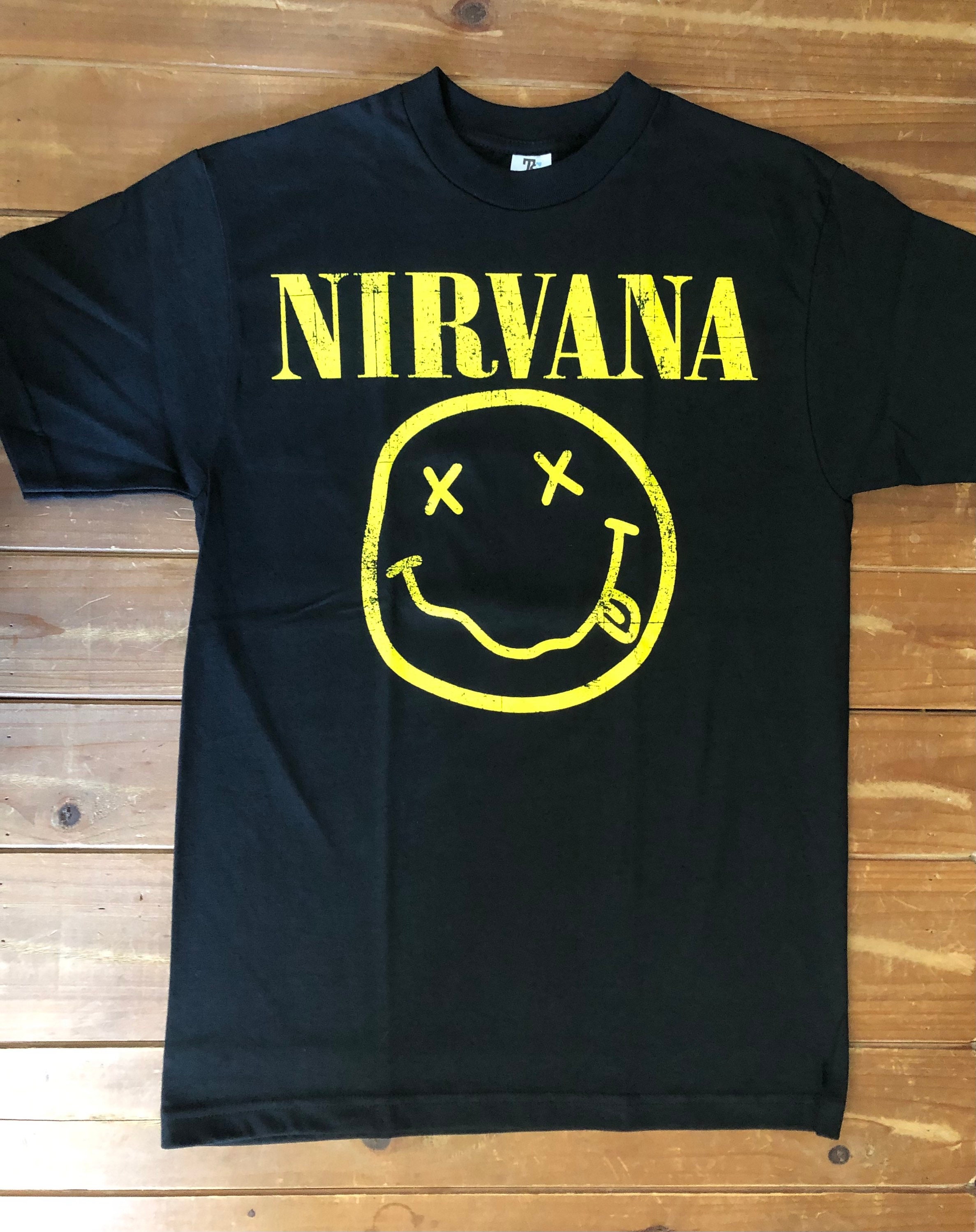 Nirvana Smiley Face T-shirt - Etsy 