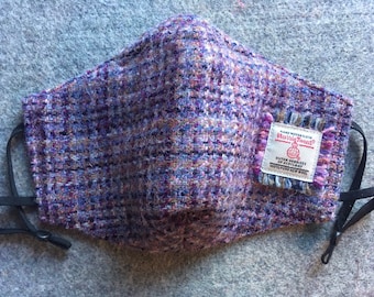 Harris Tweed face mask with Liberty cotton lining