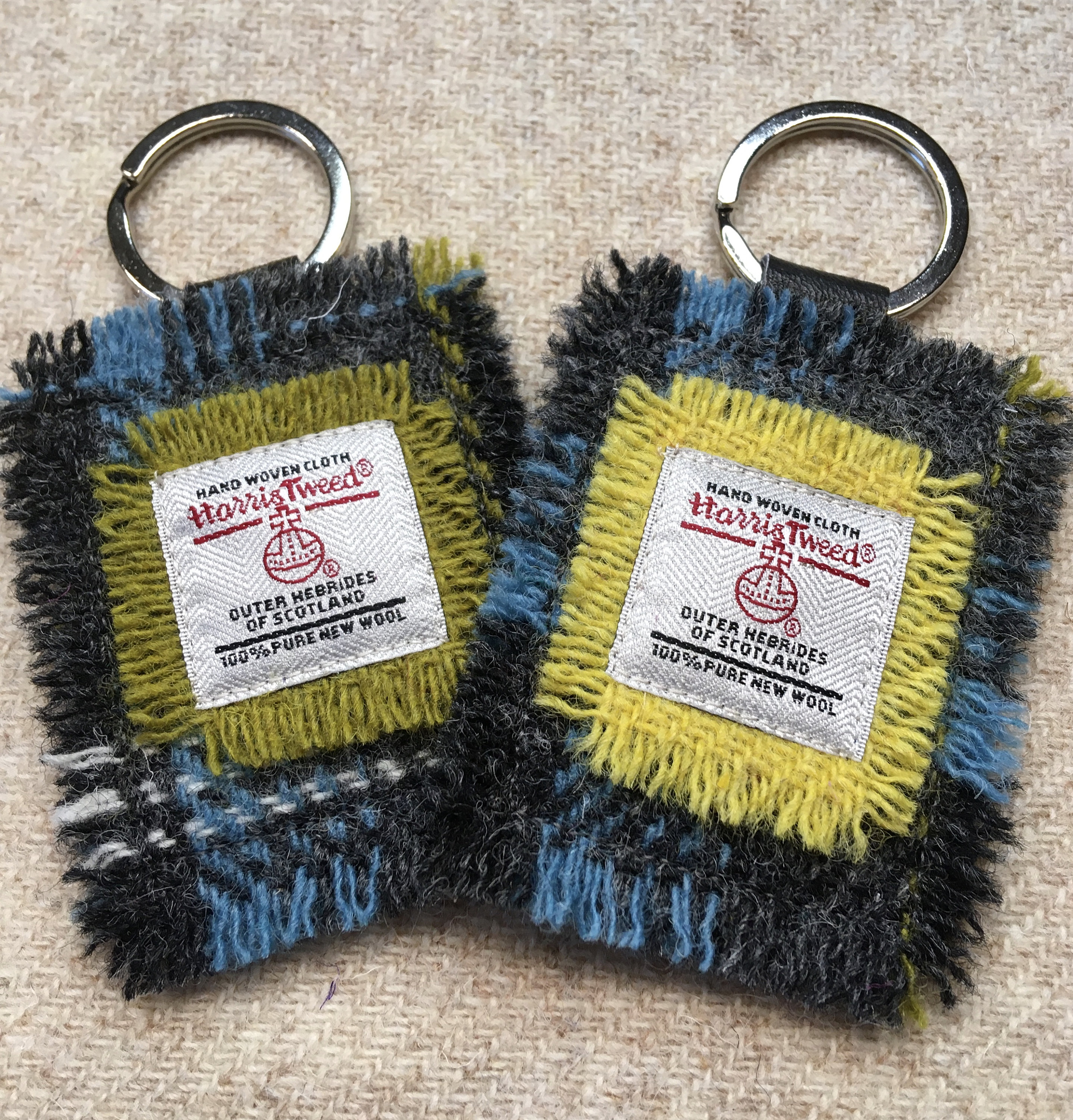 Scottish Harris Tweed Key Ring Bag Charm Gift Etsy Canada
