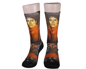 Handmade Sublimated Socks style Michael Jackson Collectible