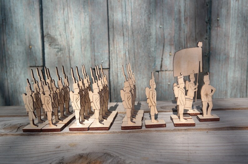 Wooden soldiers toy Set Austrian soldiers on the parade Etsy