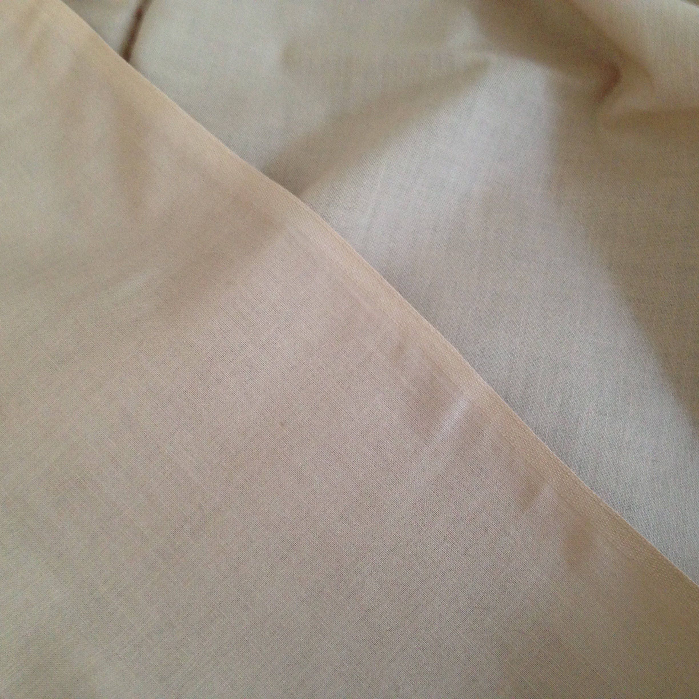 Beige color cotton wrinkle resistant 2 1/4 yards long 42 Etsy