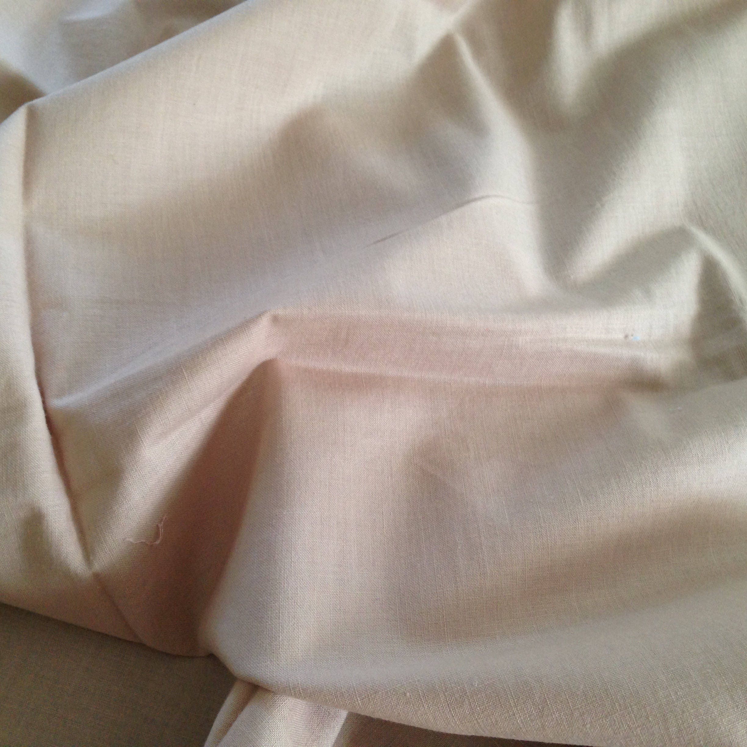 Beige color cotton wrinkle resistant 2 1/4 yards long 42 Etsy
