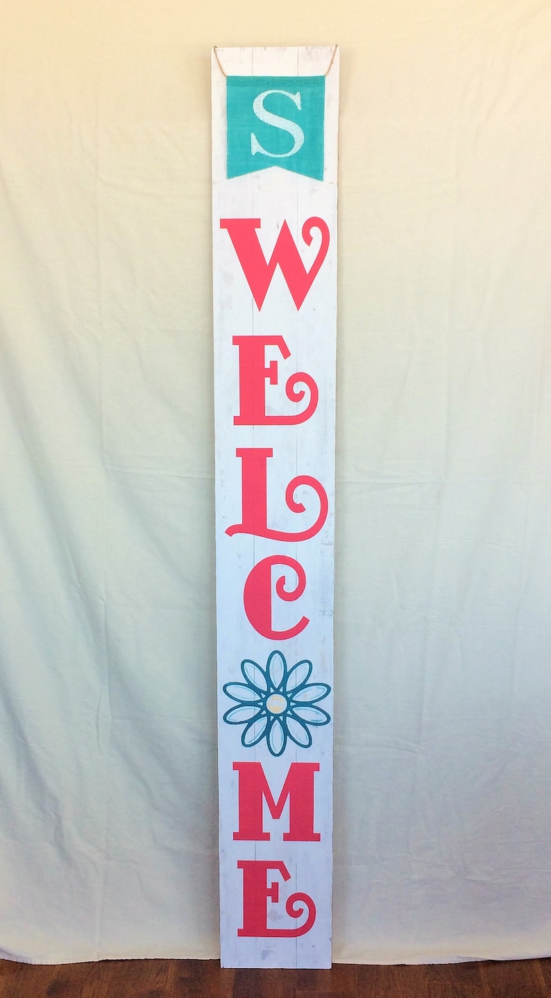housewarming gift tall welcome sign front porch decor welcome sign for front door