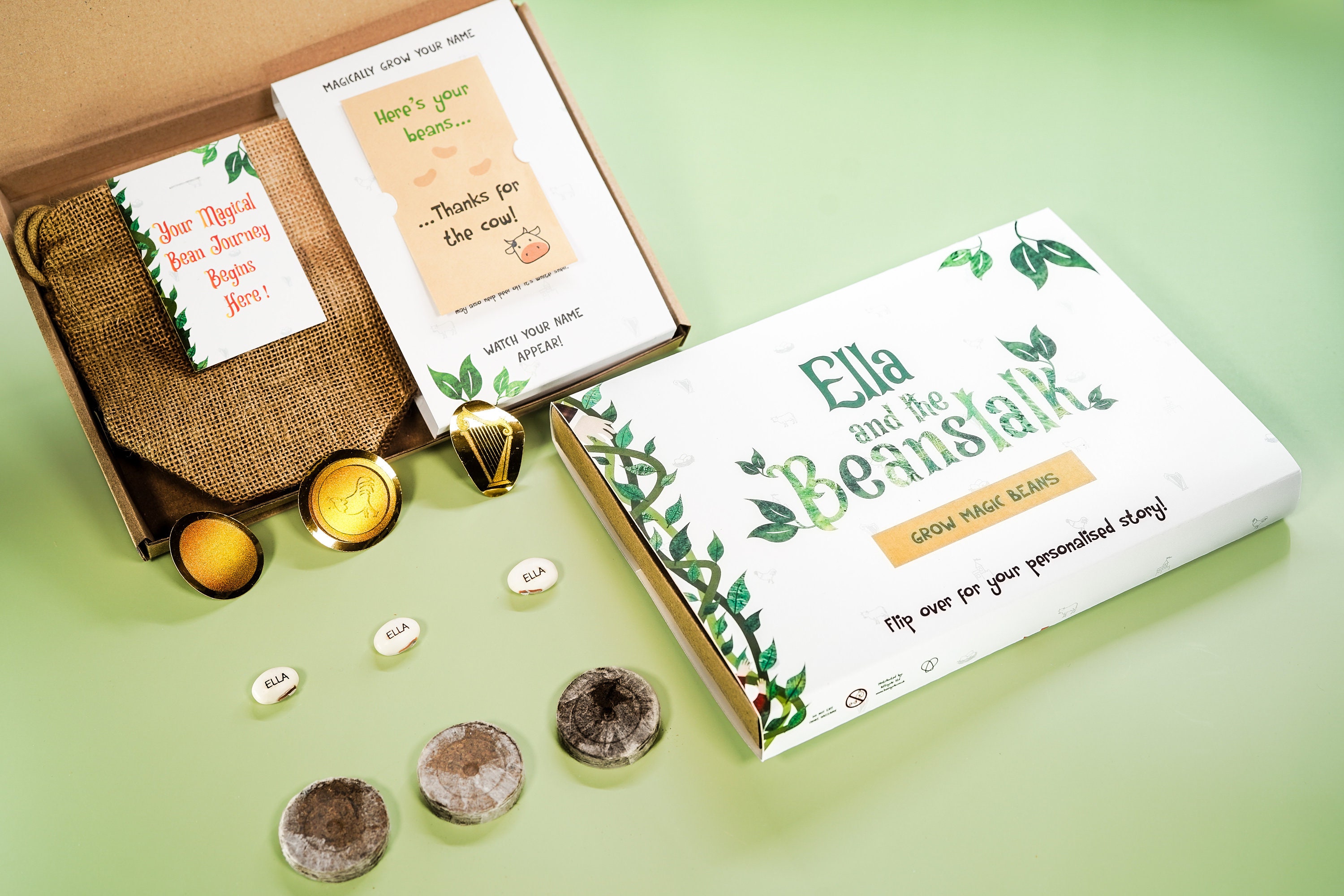 Personalized Jack and the Beanstalk Story: Magic Bean Grow Kit - Etsy