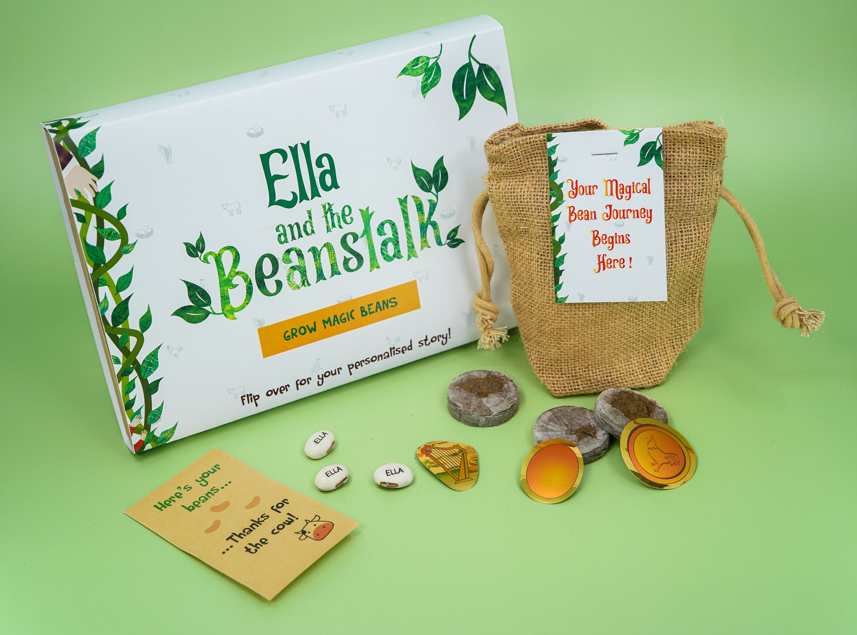 Personalized Jack and the Beanstalk Story: Magic Bean Grow Kit - Etsy