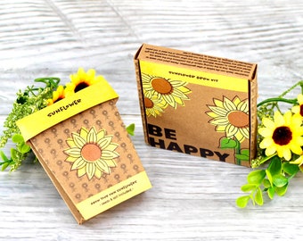 Be Happy Sunflower Grow Pot Kit