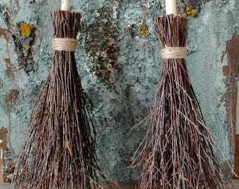 Witches broom Birch branches FULL length 75-80 cm Rustic homedecor Wiccan besom Magic altar cleansing Pagan ritual Sabbat broom