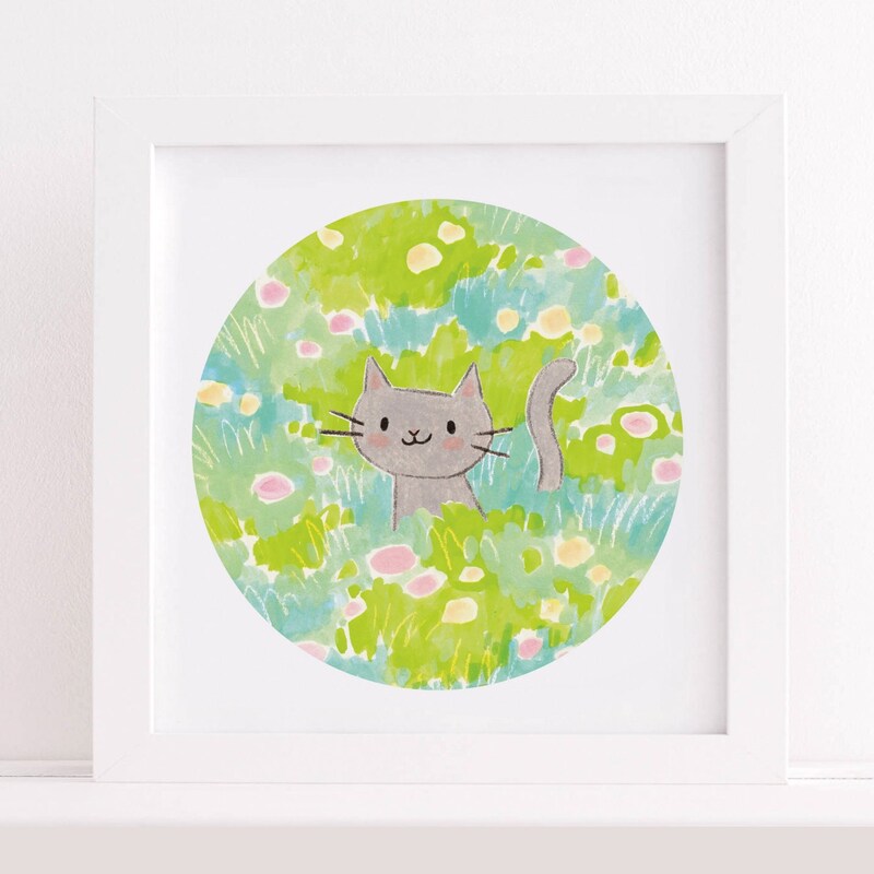 Cat Art Prints - Etsy