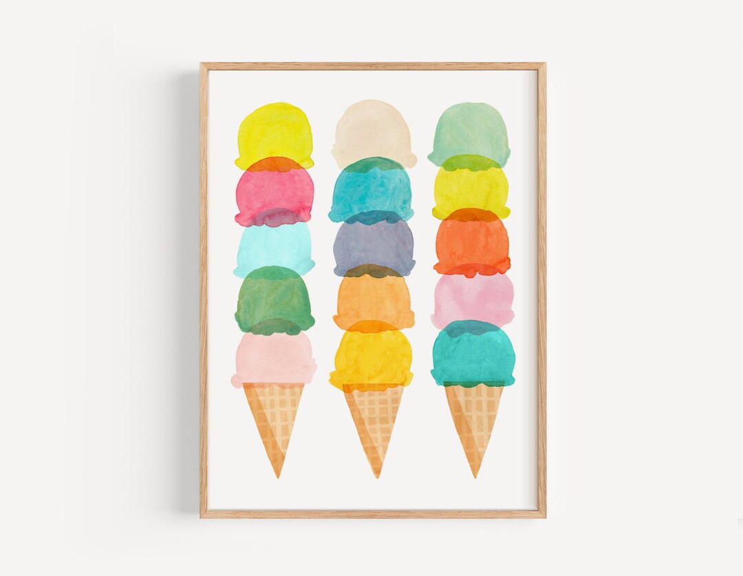 Set of 2 Ice Cream Collection Patent Prints, Digital Download, (8