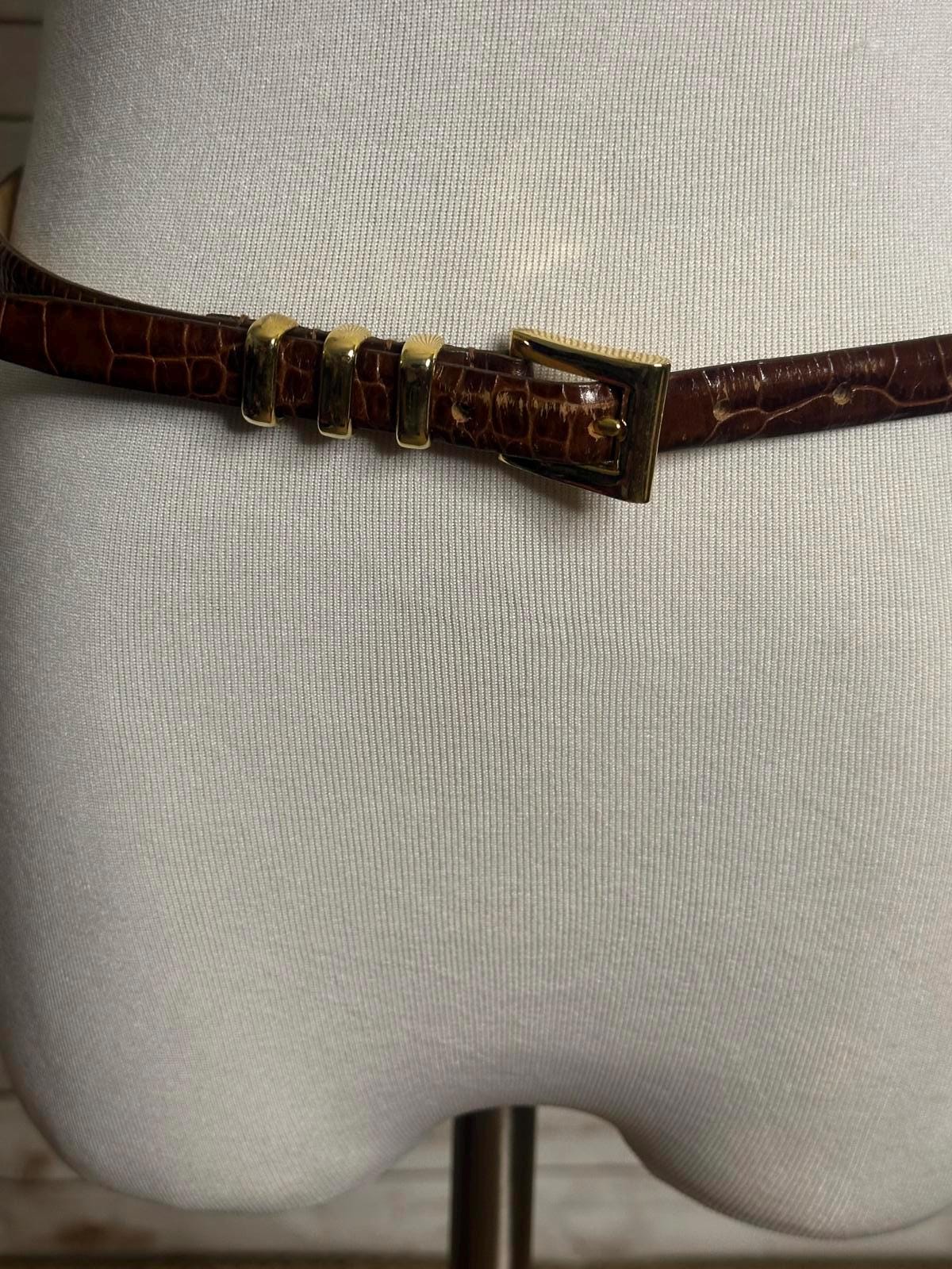 Cipriani Classic Cognac Brown Italian Alligator Calfskin  display picture 1