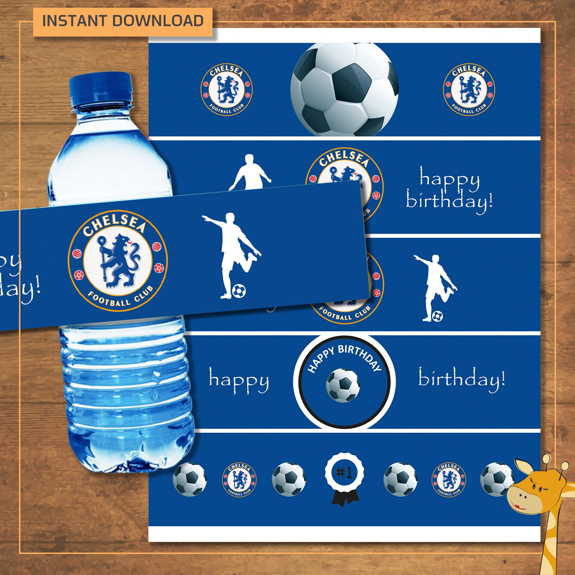 chelsea-water-bottle-label-birthday-party-football-water-bottles-labels-instant-download-digital-file-etsy