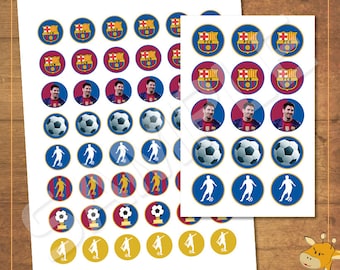 Messi Cupcake Topper - Etsy Australia