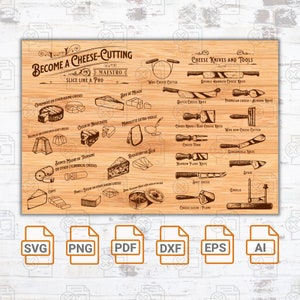 Scheibe wie ein Profi SVG-Dateien | Lustige Charcuterie Brett SVG-Dateien | Käsebrett Gravieren Digitale Dateien | Charcuterie-Pinnwand-Gravur-Dateien