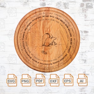 Quesos del mundo - Vector / Glowforge / Láser / Tabla de cortar / Tabla de quesos Tabla de charcutería linda SVG / Quesos alrededor del mundo SVG