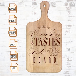 Auf einer Holzplatte schmeckt’s doch gleich viel besser Charcuterie schild anzeigetafel laser cut| Charcuterie Brett Silhouette
