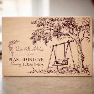 Personalized board| Couple Cutting Board SVG| Custom Wedding Gift| Newlywed Gift| Bridal Shower Gift| Wedding Cutting Board Laser File
