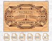 Charcuterie SVG: Friends & Family Kitchen Quote (Digital Download)