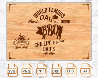 I only smoke the good stuff svg| Dads Bar & Grill SVG, PNG| Grill Master SVG| Chilling and Grilling Svg| Fathers day svg| BBq cut file