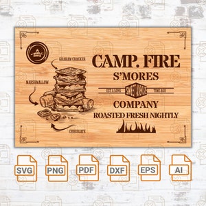 Smore Company SVG, PNG| Camp Fire SVG| Silhouette| Cricut svg| Camping svg| Smores svg| Smore Station svg| Summer Svg| Camper svg