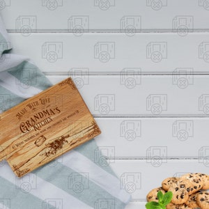 Personalized Cutting Board for Grandma SVG File Grandma kitchen SVG Gift for Grandma Cutting Board Kitchen Gift image 10