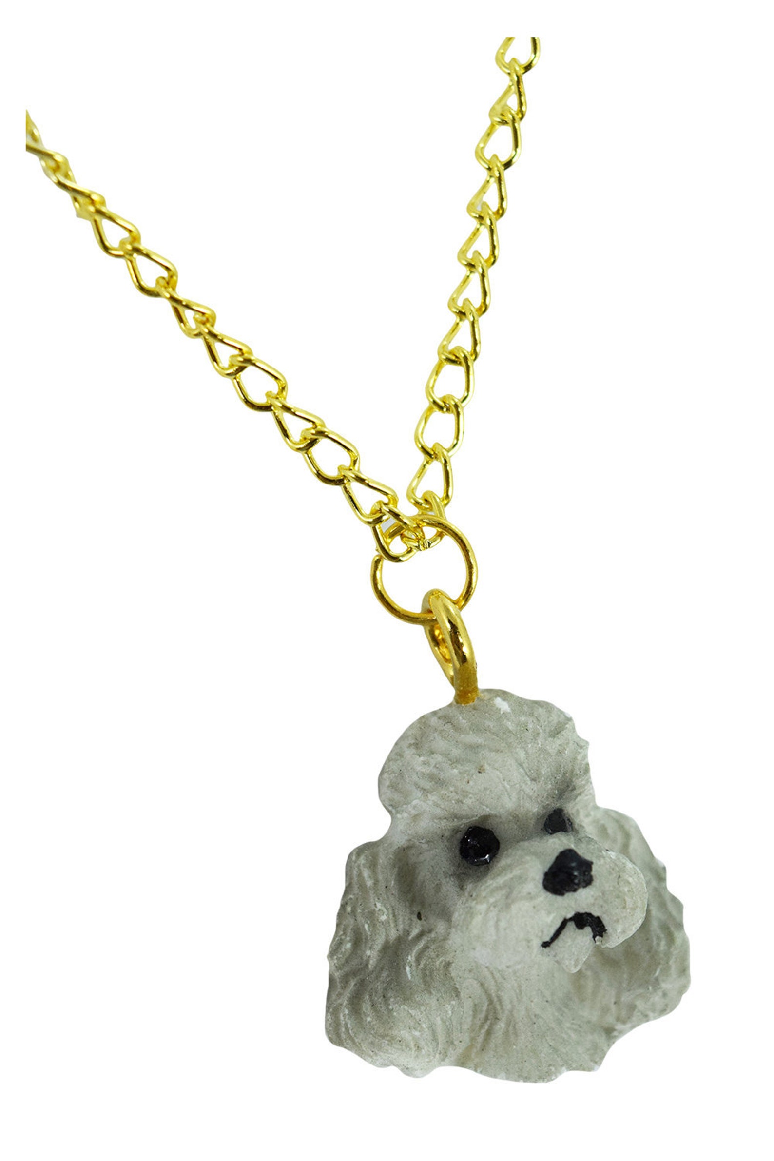 Grey Poodle Necklace Poodle Jewelry Gift for Poodle Owner Etsy