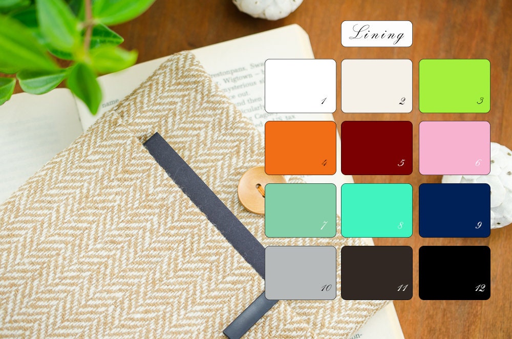 MacBook Air 13 inch Case Brown Herringbone Wool Unisex Gift for Him for