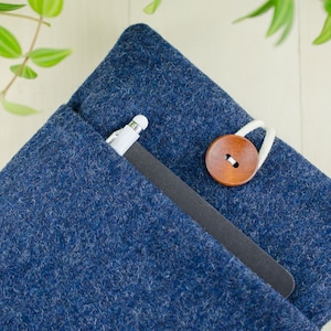 Funda inteligente para iPad Pro 12,9, funda para iPad 12,9 para iPad Pro, bolsa de transporte para iPad Pro, la mejor funda protectora para iPad Pro 13, iPad azul de lana Unisex