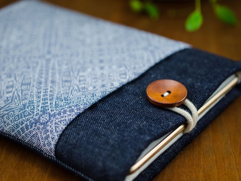 Samsung Galaxy Tablet Samsung Galaxy Tab S7 Samsung Tab A 10 4 Case Galaxy Tab S7 Plus Sleeve Chromebook Samsung Case Cover Jeans Blue image 9