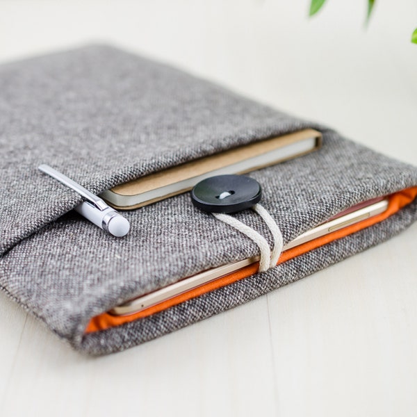 iPad Pro 9.7 Hülle Apple iPad Pro iPad Hülle 2020 2021 iPad 3rd Generation Protective iPad Cases iPad Pro 10.5 Hülle Braun Tweed Wolle Orange